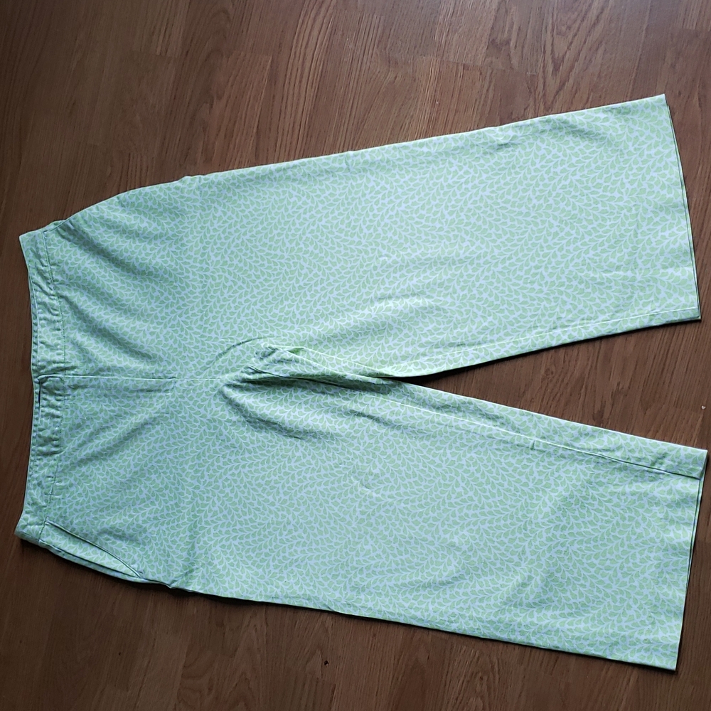 Mint Green Charter Club Size 12 Capri Pants 30" Waist X 21" Inseam Length